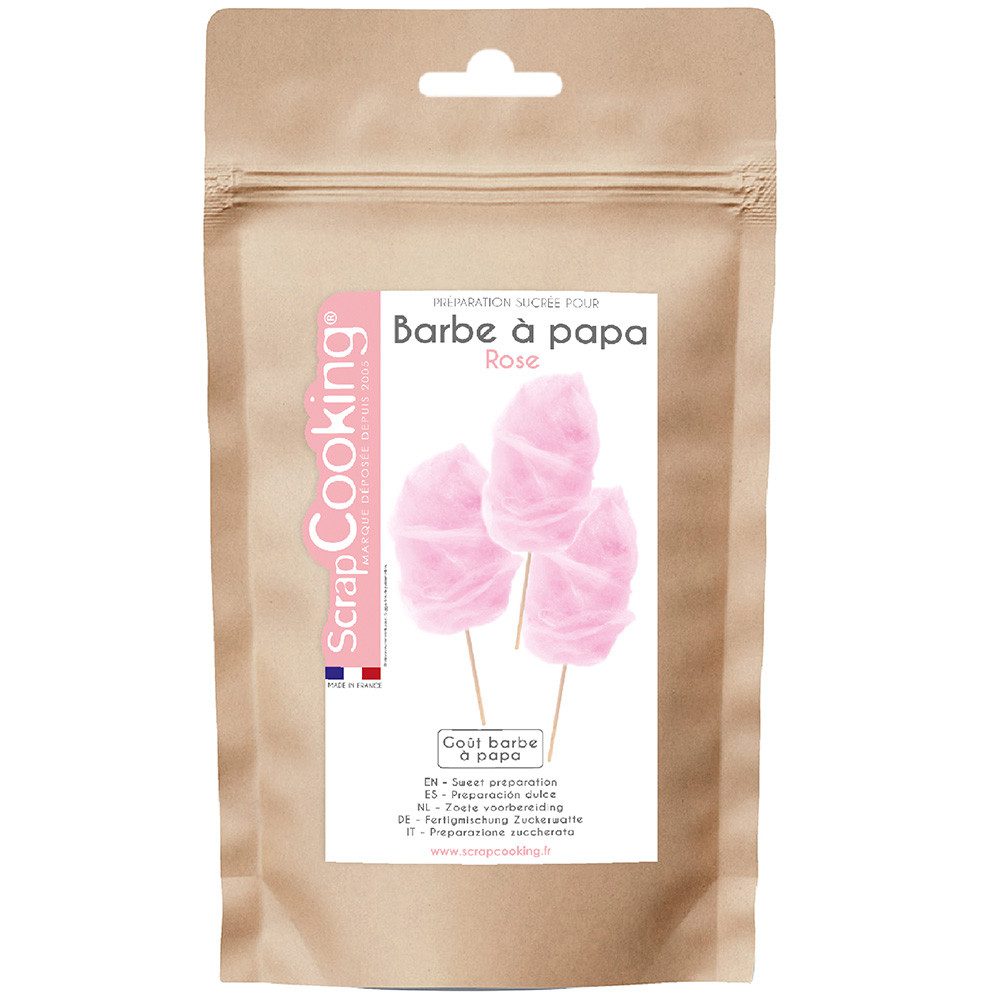 sucre 100g pour machine à barbe à papa scrapcooking