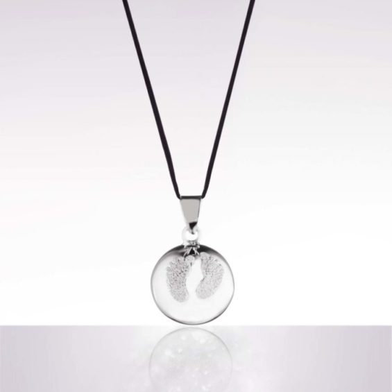 Bola de grossesse - petits pieds argent