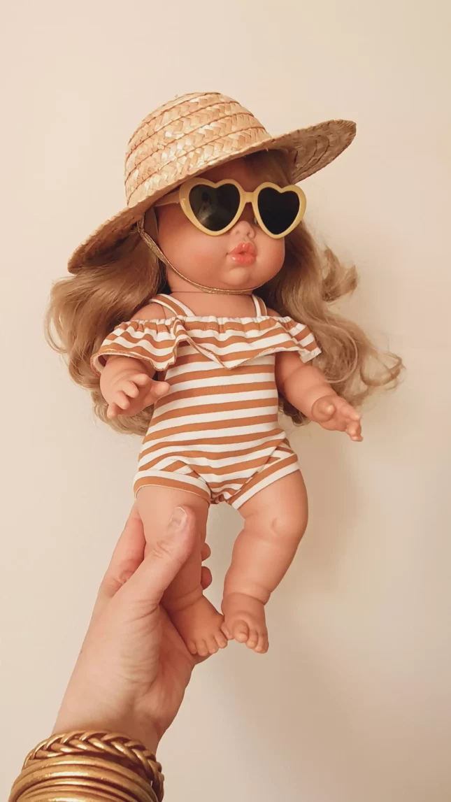 maillot de bain 1 pièces épaules froufrou maman poule & papa coq