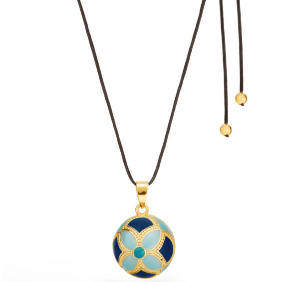 Bola de grossesse - Byzance - Email multicolor - Doré Or 18 carats