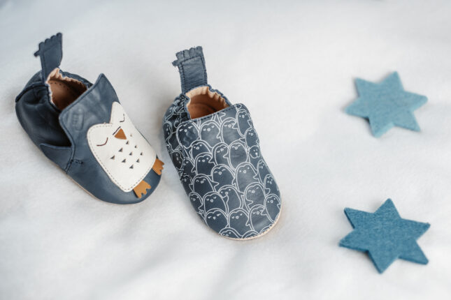 Chaussons cuir pingouin anti-glisse – Image 4