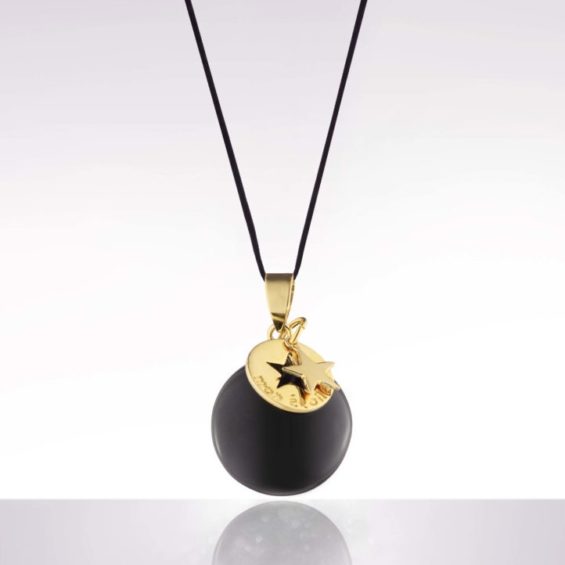 Bola de grossesse - Mon étoile noir/or