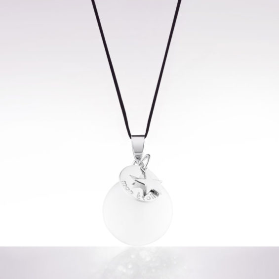 Bola de grossesse - Moi étoile ivoire/argent