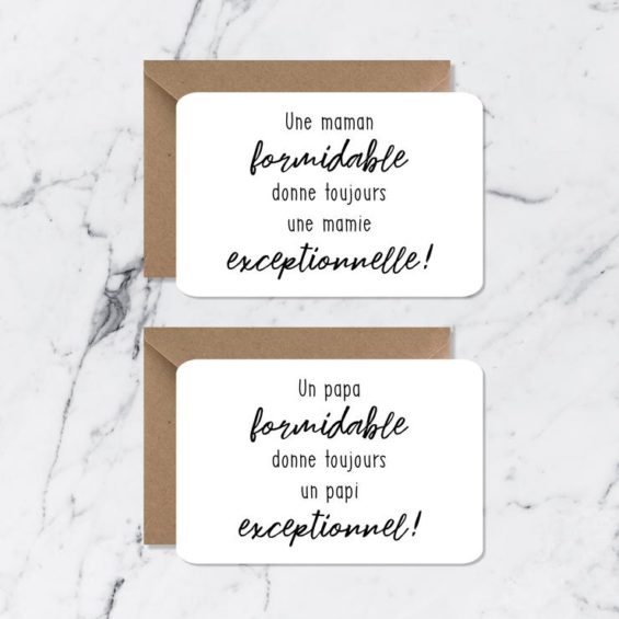 Annonce carte papi/mamie