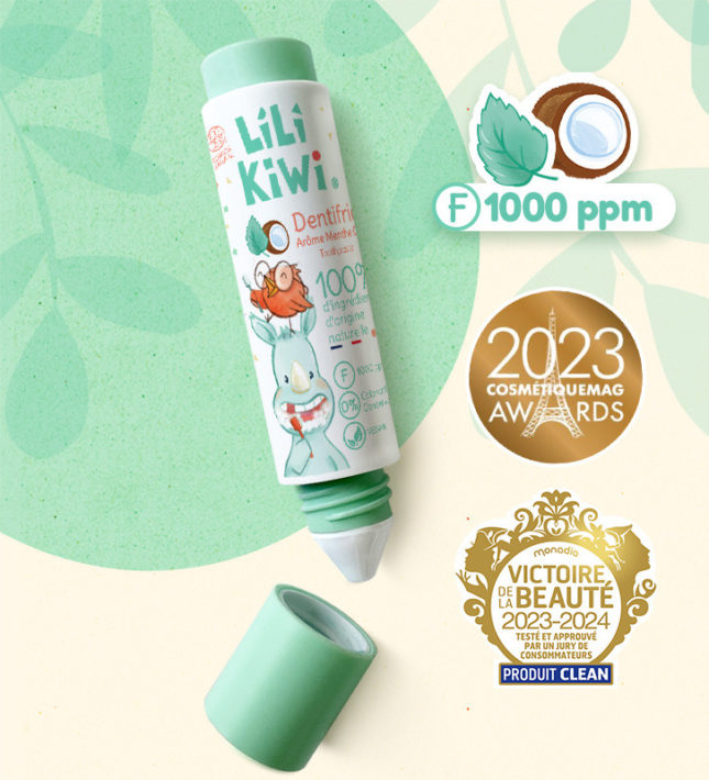 Dentifrice enfant Lilikiwi Menthe Coco