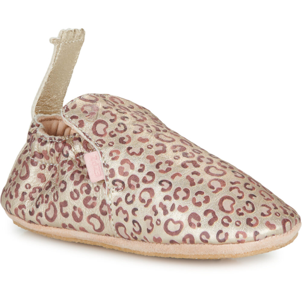 chaussons cuir girafe anti glisse