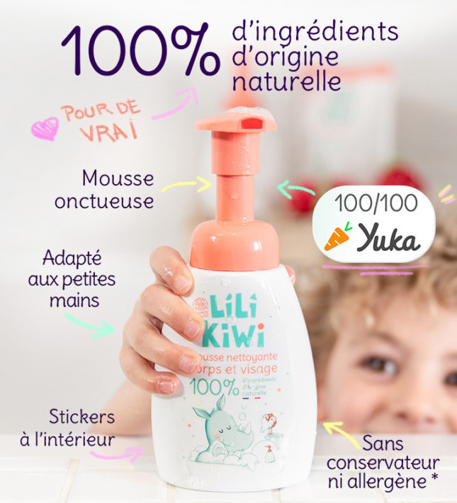 RECHARGE MOUSSE VISAGE ET CORPS 100% D'ORIGINE NATURELLE Lilikiwi – Image 3