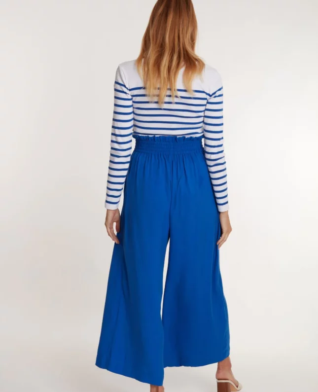 pantalon de grossesse sahel bleu electrique cache cœur
