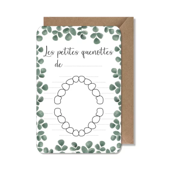 Carte "Les petites quenottes de..."