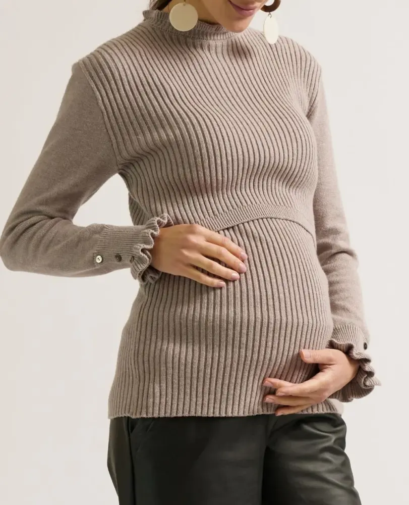 pull de grossesse et allaitement dorothée ivoire (copie)