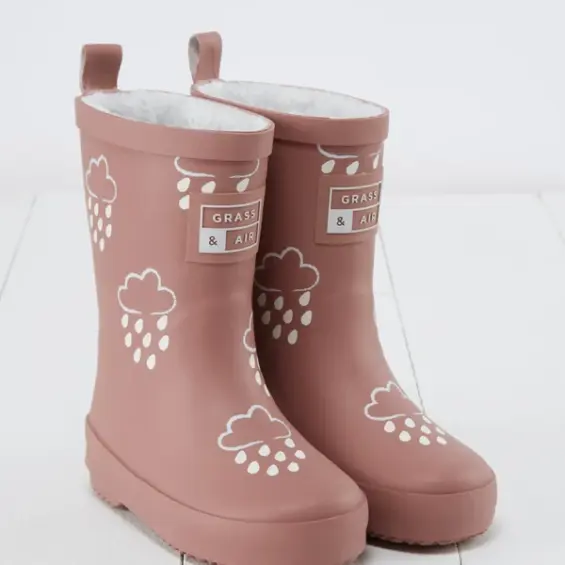 bottes de pluie magique rose – grass & air