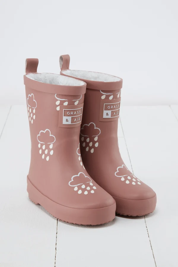 bottes de pluie magique rose – grass & air