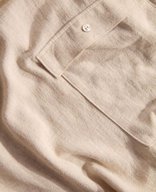 salopette short de maternité eloise naturel cache cœur