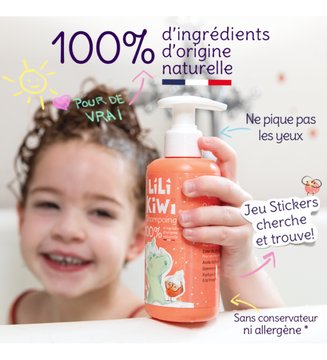 SHAMPOING DOUX 100% D'ORIGINE NATURELLE Lilikiwi – Image 2