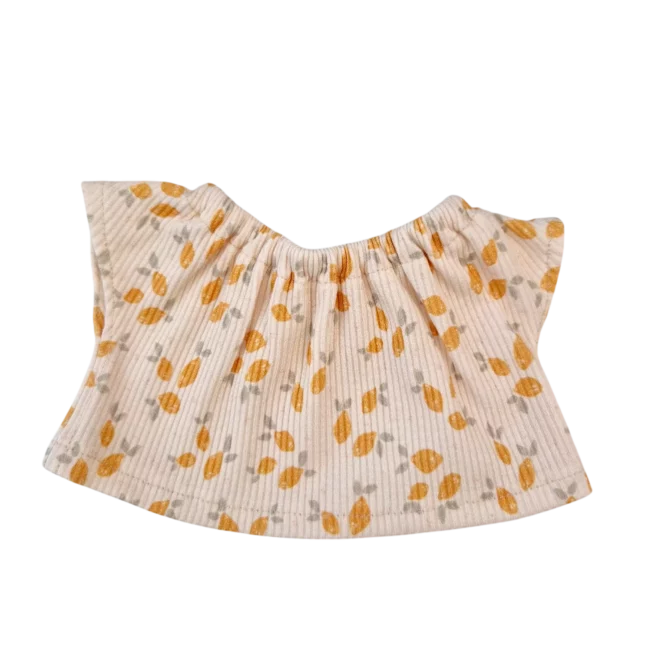 suzanne tee shirt fille citron maman poule & papa coq