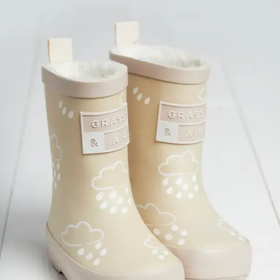 bottes de pluie beige – grass & air