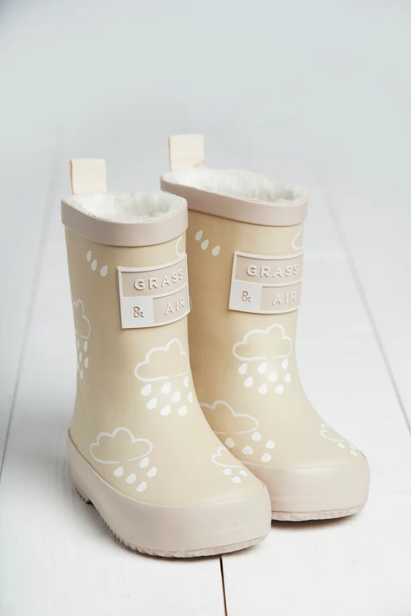bottes de pluie beige – grass & air